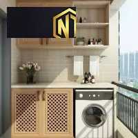TỦ MÁY GIẶT KẾ HỢP TỦ TIỆN LỢI GỌN GÀNG ĐA NĂNG MẪU 23